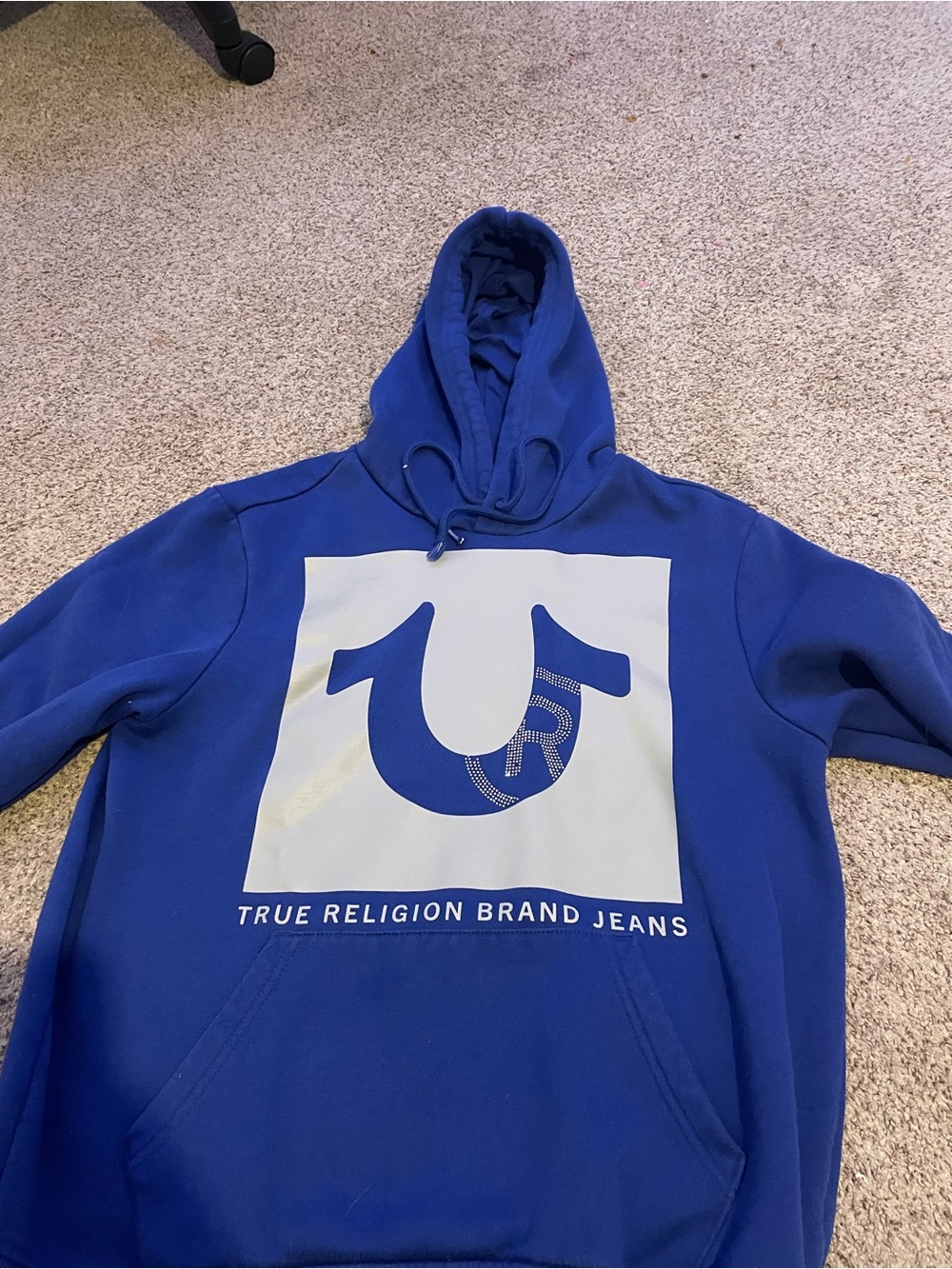 True Religion Royal Blue Pullover Hoodie
